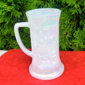 Fenton carnival glass mug